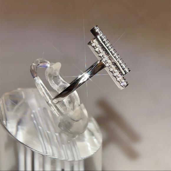 Open Double Bar Ring - Picture 8 of 10